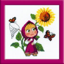 1568 "Первая встреча" Набор для вышивания мулине "Риолис" 18*18см