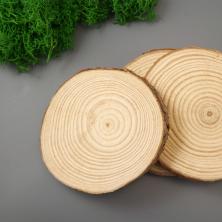 Спил дерева 9*9см h-1см арт.92939 круг (3шт)