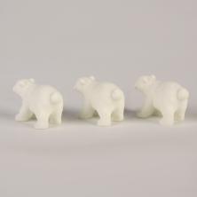 Миниатюра пластик "Белый медведь" 40*20*30мм арт.9716253