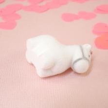 Подвеска акрил/бархат "Лошадь" 32*28мм арт.ИВ-890 белый