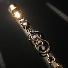 Застежка-зажим для кардиганов 21см арт.R-17 золото