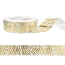 Лента атласная 25мм с тиснением 