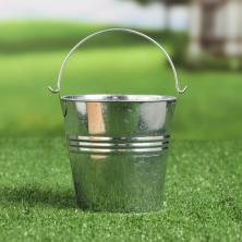 Кашпо Ведро 10,5*10,5*8см арт.3924659 алюминий