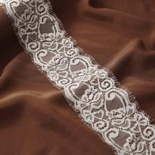 Кружево французское  80мм арт.7821 молочный