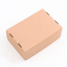 Коробка крафт (гофра) с крышкой 24*17*9см арт.9039078