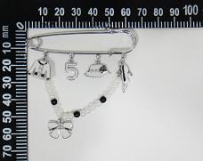 Булавка арт.X02-0444 серебро