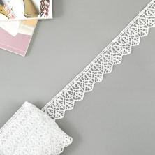 Кружево гипюр 30мм арт.2785930 белый