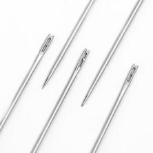 Набор игл швейных для слабовид. 10*4,7см арт.3953780 ассорти (12игл)