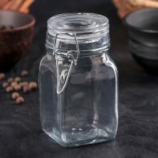 Банка с замком 300мл d-5,5 h-11,5см арт.1701873 прозрачный