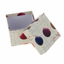 Коробка "Квадрат"  7,5*7,5*7,5см арт.1219438 "Елочные шары"