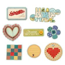 Бирка картон "Пэчворк" 10,8*15см арт.1211929 (8шт)