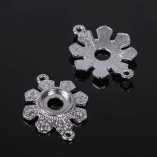 Коннектор 29*23мм отв-е 2мм арт.1507919 серебро