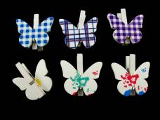 Прищепки "Бабочка" 30*4мм арт.23C76