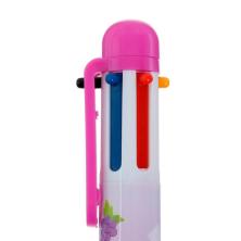 Ручка шариковая автоматическая с рисунком 6 цветов арт.1302047