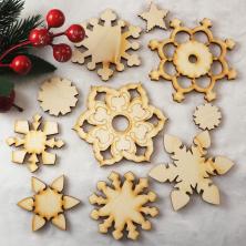 Заготовка дерево "Снежинки-1" 18*16,2см арт.131102