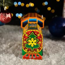 Коробка складная 12*17*7,5см "Новогодний паровозик" арт.9094805