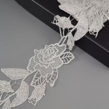 Кружево люрекс  90мм арт.CH-559/2080 серебро