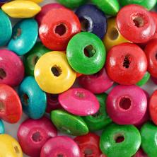 Бусины дерево  6*14мм арт.7709457ассорти (60гр)