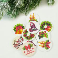 Набор пуговиц дерево 