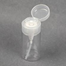 Флакон ПЭТ с дозатором 120мл d-4,5см h-11см арт.7355155 прозрачный