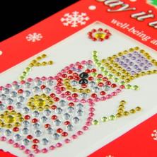 Наклейки пластик стразы 26*11см 