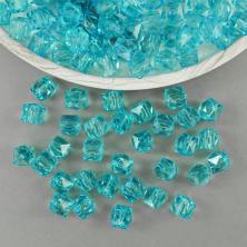 Бусины акрил граненые 10*10мм 