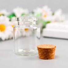 Бутылочка с пробкой 15мл 30*40мм арт.3565096