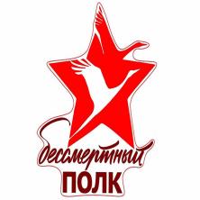 Наклейка на авто №16 "Бессмертный полк" 21,1*17,3см