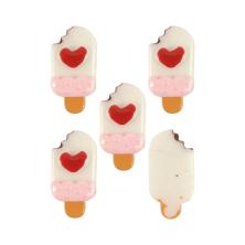 "Мороженое на палочке" 22*11мм арт.SF-3106 белый/розовый/красный