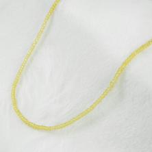 Бусины граненые на леске "Рондель" 2*1,5мм 31см арт.ФУ-10506 желтый (190бусин)