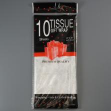 Бумага тишью 50*66см "Снежинки" арт.67-193 белый №1 (10листов)