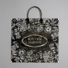 Пакет п/э с пластиковой ручкой 35*35см "Мадам" 80мкм арт.4152138