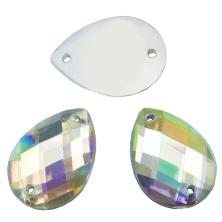 Камни пришивные "Капля" 13*18мм арт.ФУ-9504 Crystal АВ