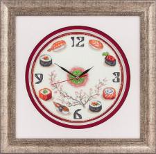 PANNA арт.C/Ч-1415 "Часы.Суши" Набор для вышивания мулине 24*24см