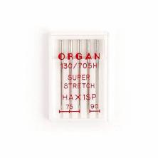 Иглы супер стрейч №75; 90 130/705Н HA*1SP ORGAN (5игл)