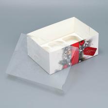Коробка для капкейка "С праздником!" 23*16*10см арт.9615016