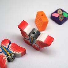 Украшение пришивное каучук Бабочки арт.ФУ-7367 ассорти (1уп-6шт)