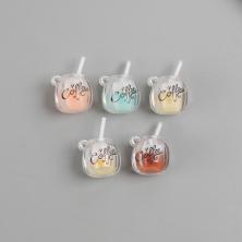 Подвеска акрил светится в темноте "Кофе с трубочкой" 16*16*21мм арт.10715287 микс