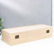 Шкатулка-купюрница дерево "Прямоугольная" 24*9,5*5,5см арт.1051617 (сосна)