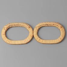 Ручка для сумки дерево 13*10см арт.7343993 бежевый