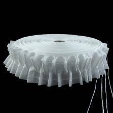 Тесьма шторная  х/б 60мм "буфы" 4 нити арт.605 (от 1м)