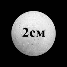 Заготовка из пенопласта "Шар" d -2,0см с блестками арт.SF-1680 белый (45шт)