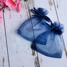 Мешок органза 7*9см арт.1716479 т.синий