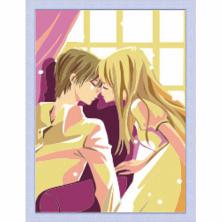 Холст для раскрашивания 20*30см "KISS" арт.C-070