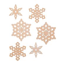 Заготовка дерево "Снежинки" 6-5,2см арт.ВД-1015 фанера (6шт)