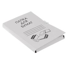 Папка Calligrata на завязках А4 20-35мм корешок на 200л арт.5202251 белый