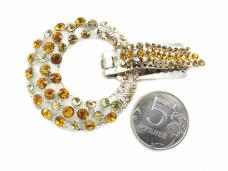 Застежка шубная со стразами арт.ФУ-2328