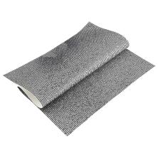 Кожа искусственная глиттер 20*30см 0,5мм арт.SF-5978 т.серебро