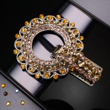 Застежка шубная со стразами арт.ФУ-2342