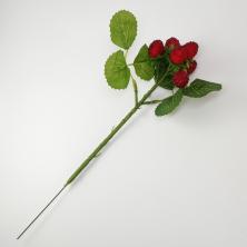 Ветка земляники 30см арт.SF-7522 красный